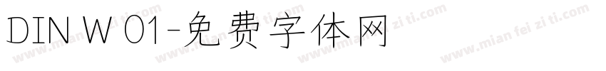 DIN W 01字体转换